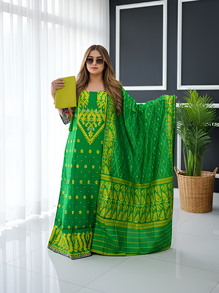 Jamdani 3pc Set - code 103