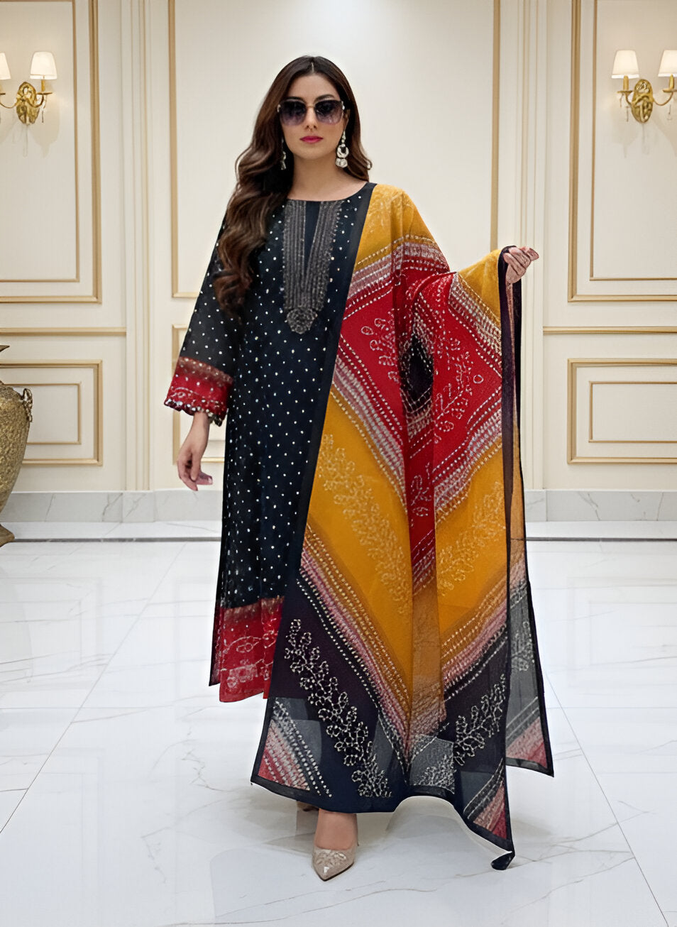 Bandhani 3pc Set - code 603