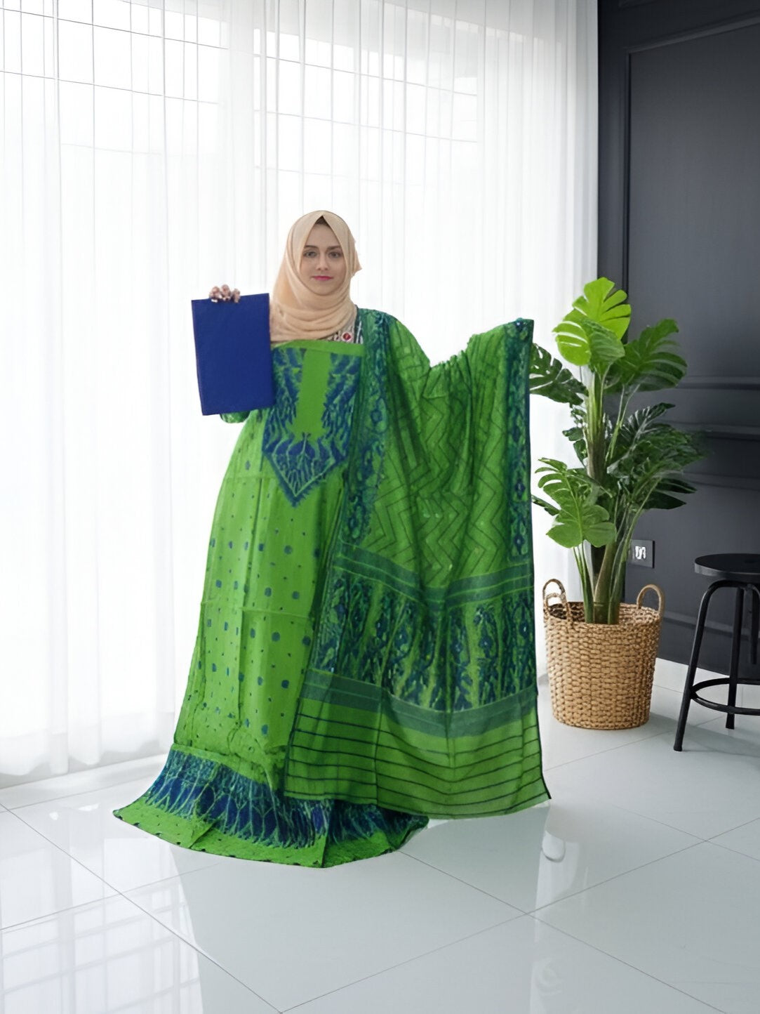 Jamdani 3pc Set - code 106